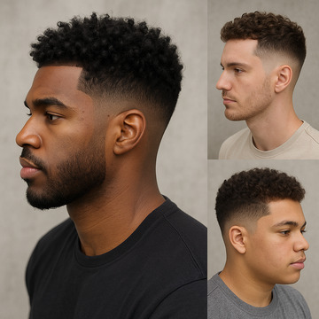 Curly Fade Haircut