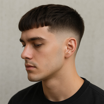 Low Fade with Fringe
