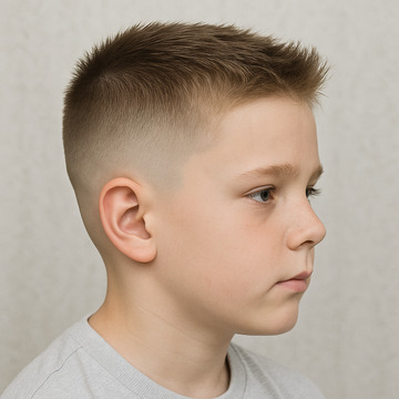 Mid Fade Haircut for Boys