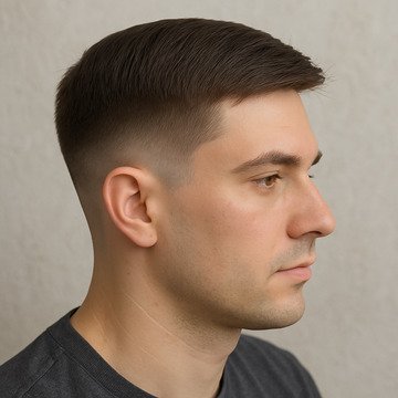 Mid Fade Haircut for Straight Hair
