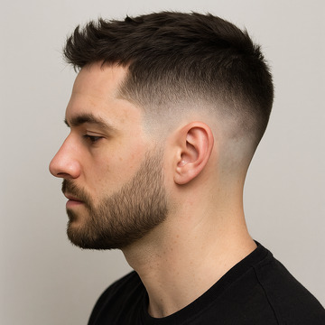Short Mid Fade Haircut