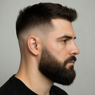 Beard High Fade Taper Short Fade Haircut