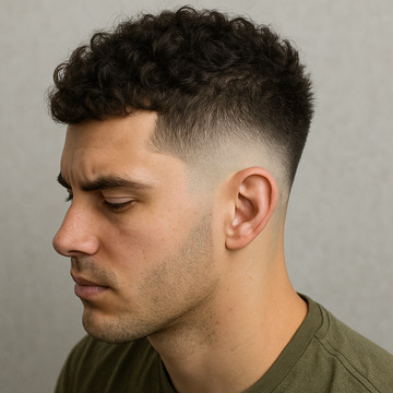 Burst Fade haircut