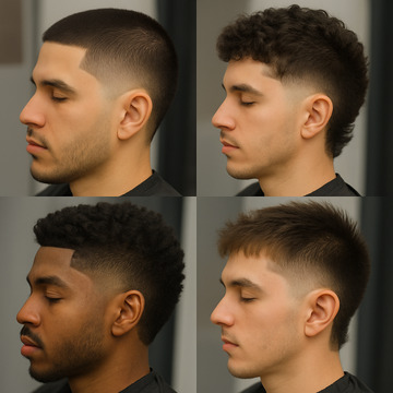 Burst Fade Haircut Photos