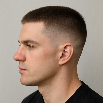 Crew Cut Short Fade Haircut