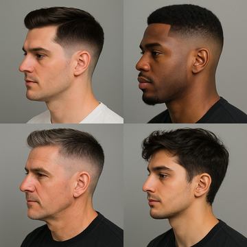 medium fade mens haircut