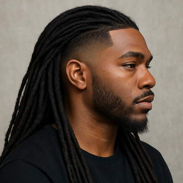 Black Men with Long Hair