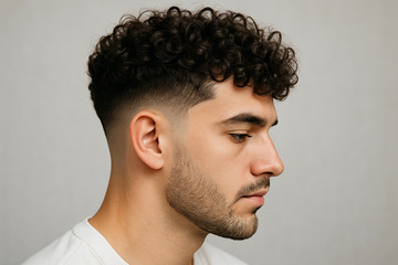 Low Fade Haircut Curly Hair