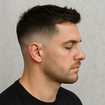 mid-fade haircut