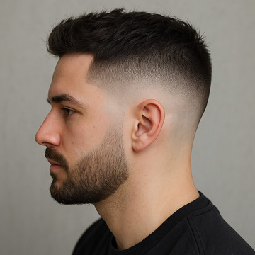 mens mid-fade haircut