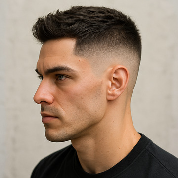 Mid skin fade haircut