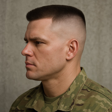 Military high skin fade haircut
