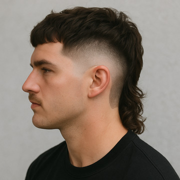 Mullet Burst Fade Haircut