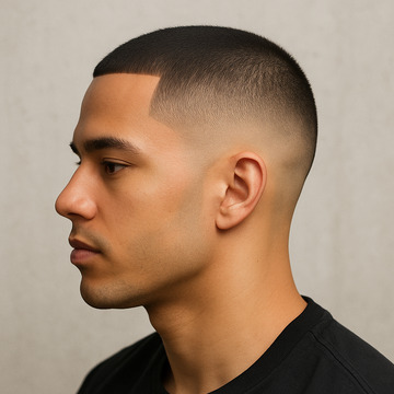 Modern Short Bald Fade Haircut