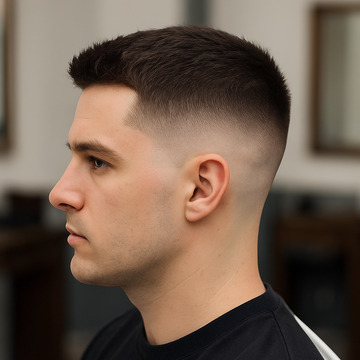 Short Hair High Fade Haircut