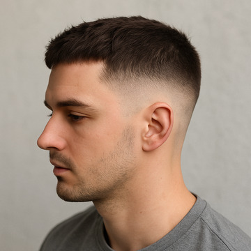 Short Mid Fade Haircut