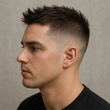 Short Spiky Fade Haircut
