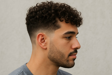 Taper Fade Haircut Curly Hair