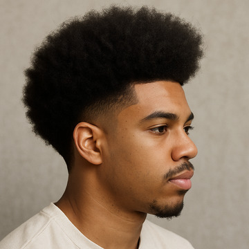 Taper with Afro Fade Haircut