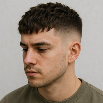Textured Crop and Medium Fade
