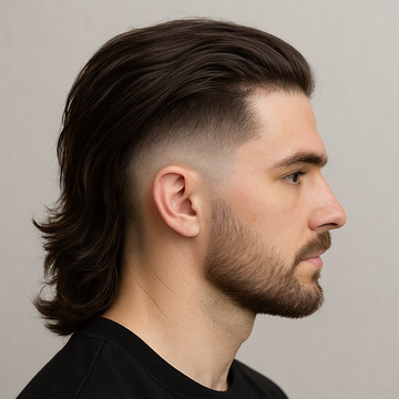 Undercut Low Fade Haircut Long Hair