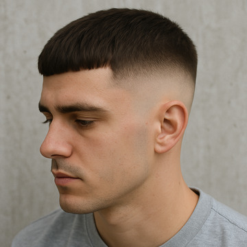 bald fade haircut crop top