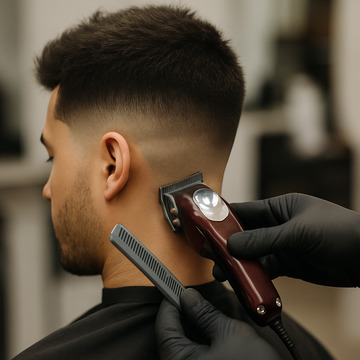 men fade haircut