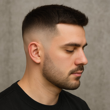 mid bald fade haircut
